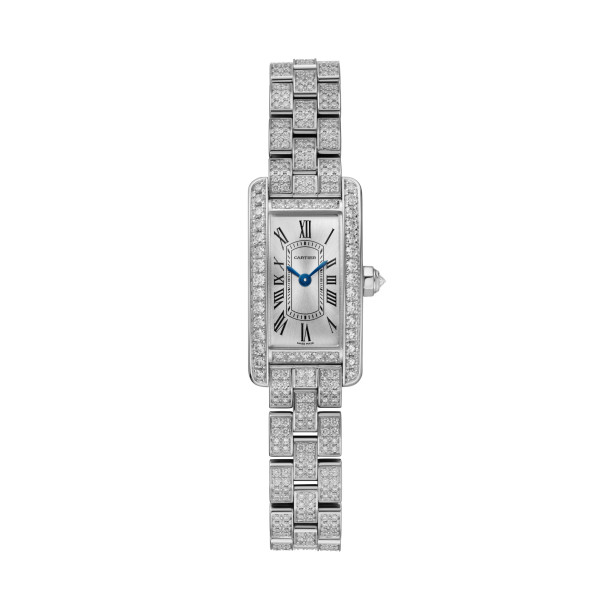         Damenuhr, Quarzwerk, Cartier Tank Américaine