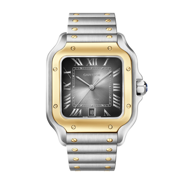         Damen- und Herrenuhr, Automatik, Cartier Santos de Cartier