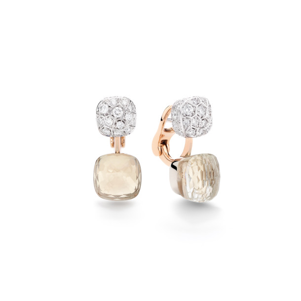         Roségold &amp; Weißgold, Ohrringe, Pomellato Nudo Ohrringe