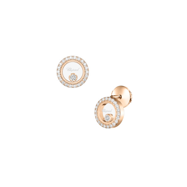         Roségold, Ohrringe, Chopard Happy Diamonds Icons Ohrstecker