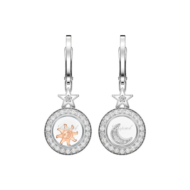         Weißgold, Ohrringe, Chopard Happy Diamonds Icons Ohrhänger