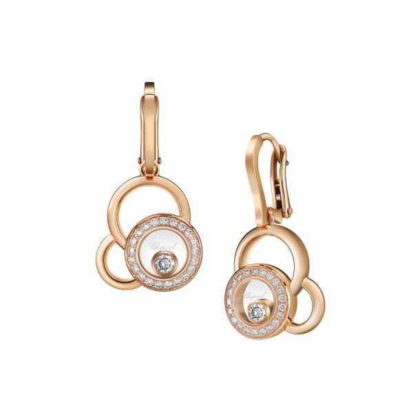         Roségold, Ohrringe, Chopard Happy Diamonds Ohrhänger