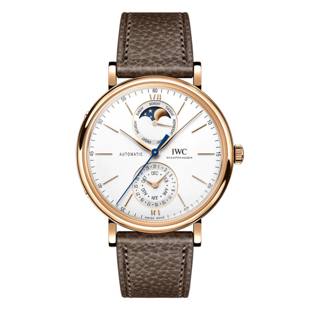         Damen- und Herrenuhr, Automatik, IWC Schaffhausen Portofino Complete Calendar