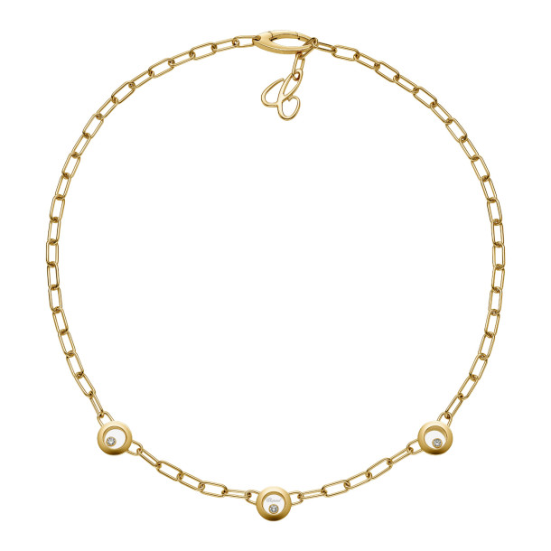         Gelbgold, Halsschmuck, Chopard Happy Diamonds Icons Halskette