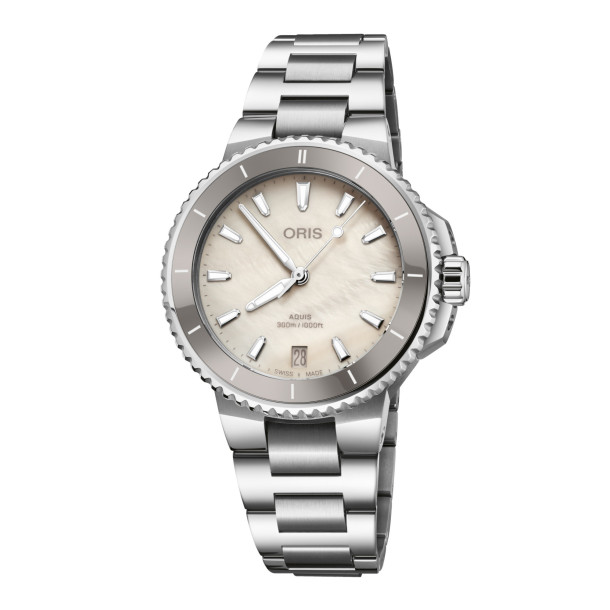         Damen- und Herrenuhr, Automatik, ORIS Aquis Date
