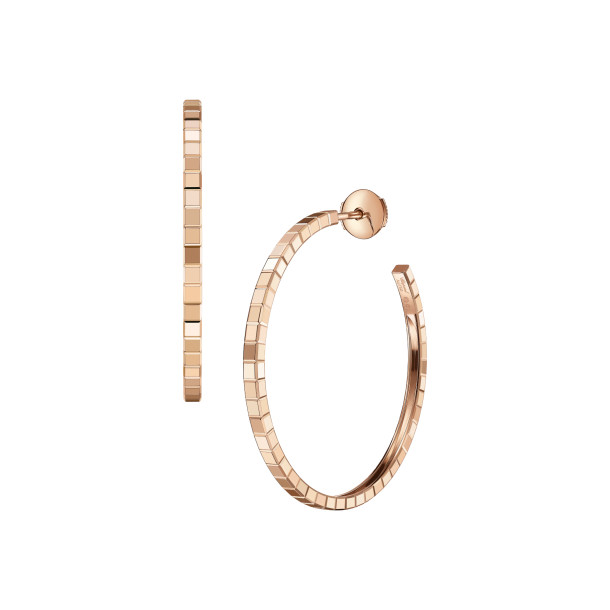         Roségold, Ohrringe, Chopard Ice Cube Creolen
