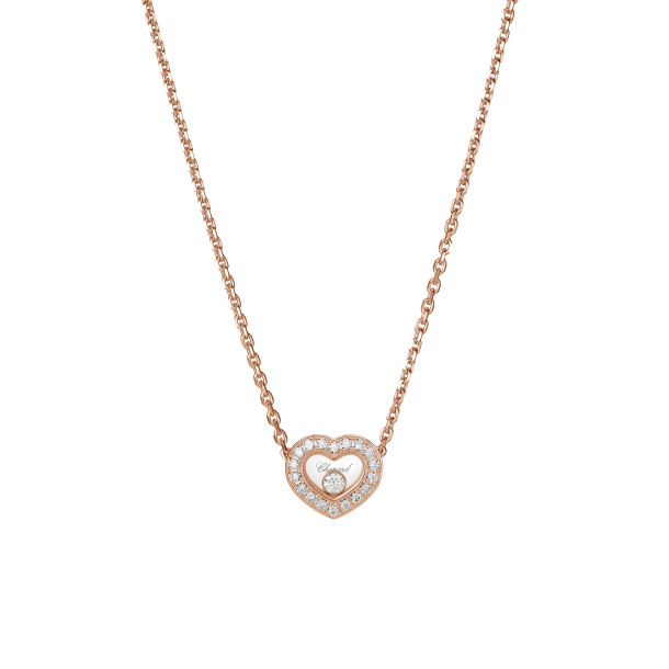         Roségold, Halsschmuck, Chopard Happy Diamonds Icons Halskette