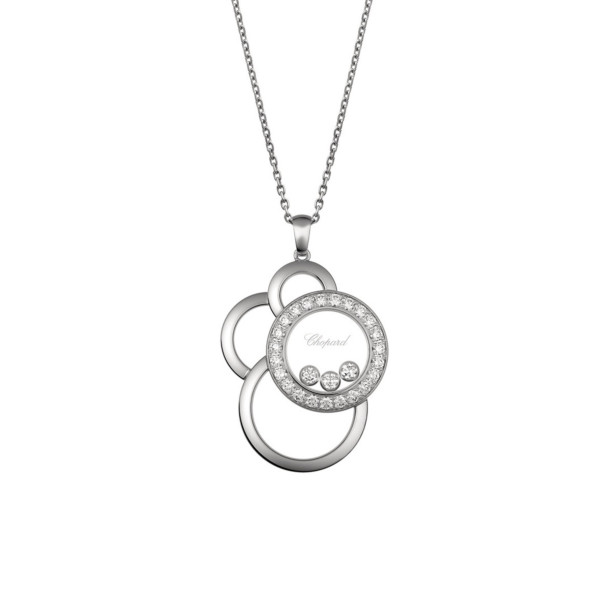         Weißgold, Halsschmuck, Chopard Happy Dreams Anhänger mit Halskette