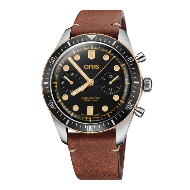         Herrenuhr, Automatik, ORIS Divers Sixty-Five Chronograph