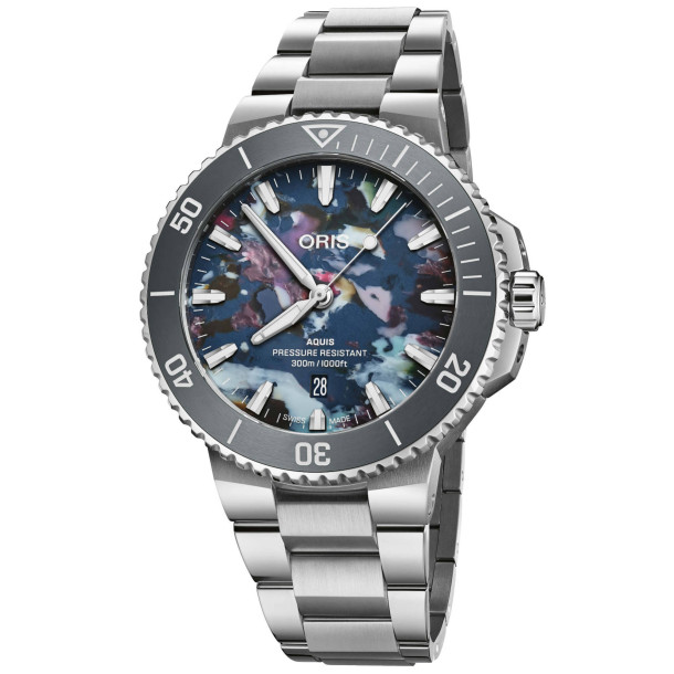         Herrenuhr, Automatik, ORIS Aquis Date Upcycle