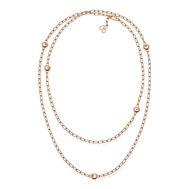         Roségold, Halsschmuck, Chopard Happy Diamonds Icons Halskette