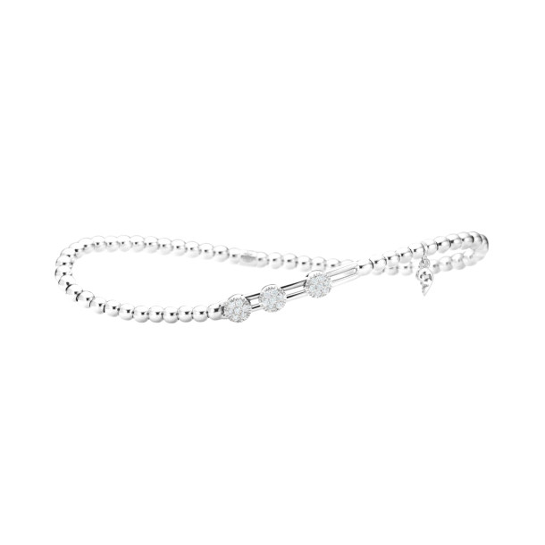         Weißgold, Armschmuck, Capolavoro Flexibles Armband Flessibile