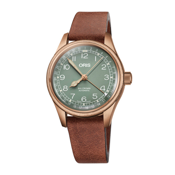         Damen- und Herrenuhr, Automatik, ORIS Big Crown Bronze Pointer Date