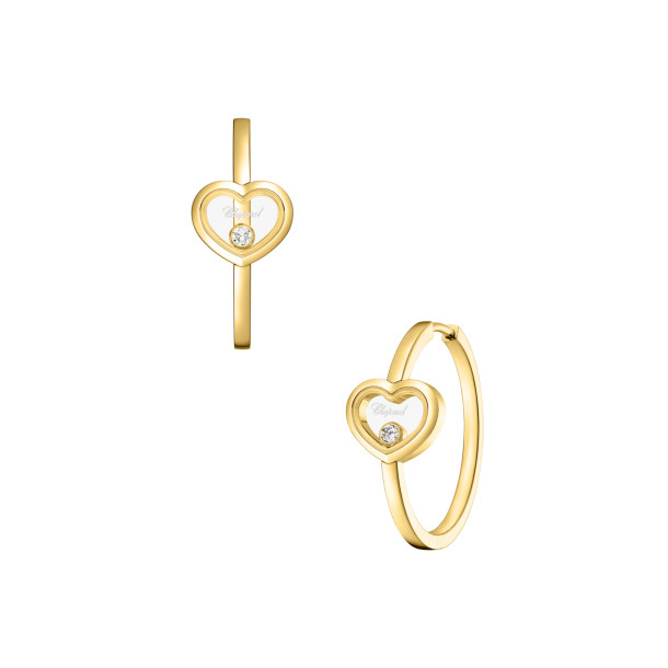         Gelbgold, Ohrringe, Chopard Happy Diamonds Icons Creolen