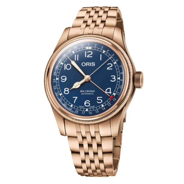        Damen- und Herrenuhr, Automatik, ORIS Big Crown Bronze Pointer Date
