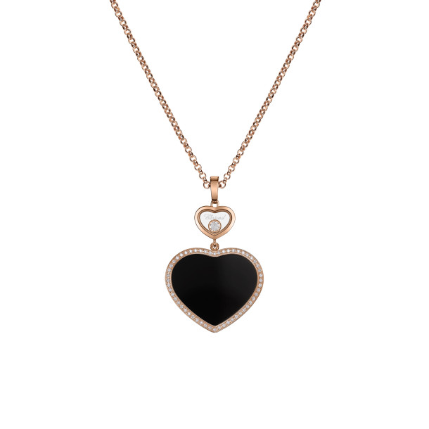         Roségold, Halsschmuck, Chopard Happy Hearts Anhänger mit Halskette