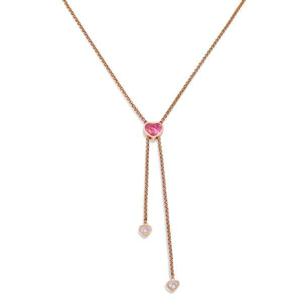         Roségold, Halsschmuck, Chopard Happy Hearts Halskette