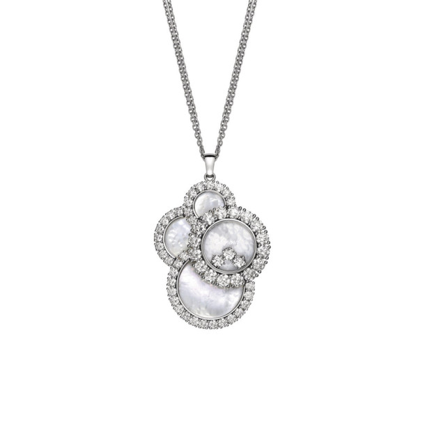         Weißgold, Halsschmuck, Chopard Happy Dreams Anhänger mit Halskette