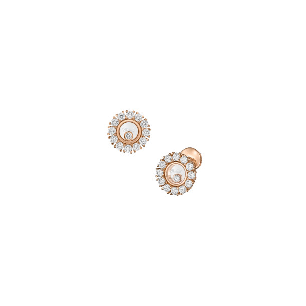         Roségold, Ohrringe, Chopard Happy Diamonds Icons Ohrringe