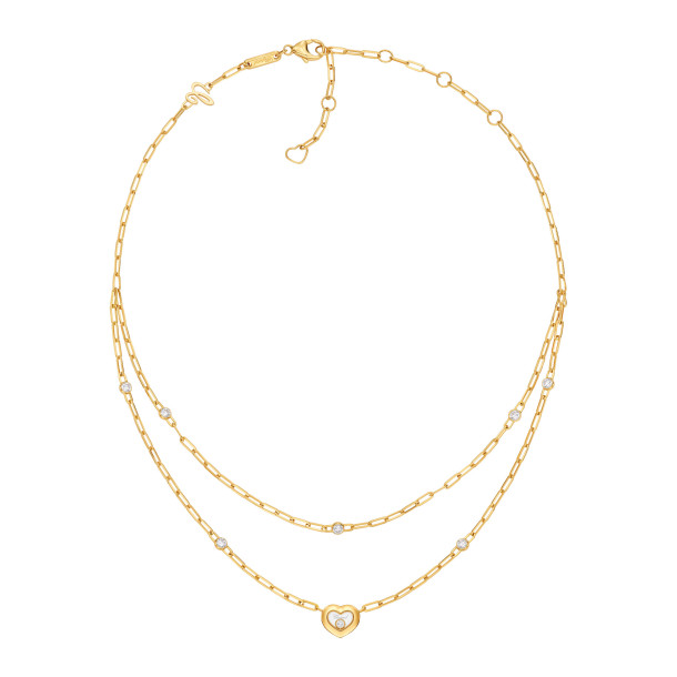        Gelbgold, Halsschmuck, Chopard Happy Diamonds Icons Halskette