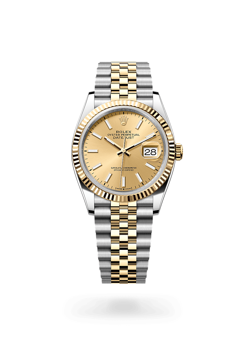 Rolex Datejust 36 Herrenuhr (M126233-0015) Oyster, 36 mm, Edelstahl Oystersteel und Gelbgold