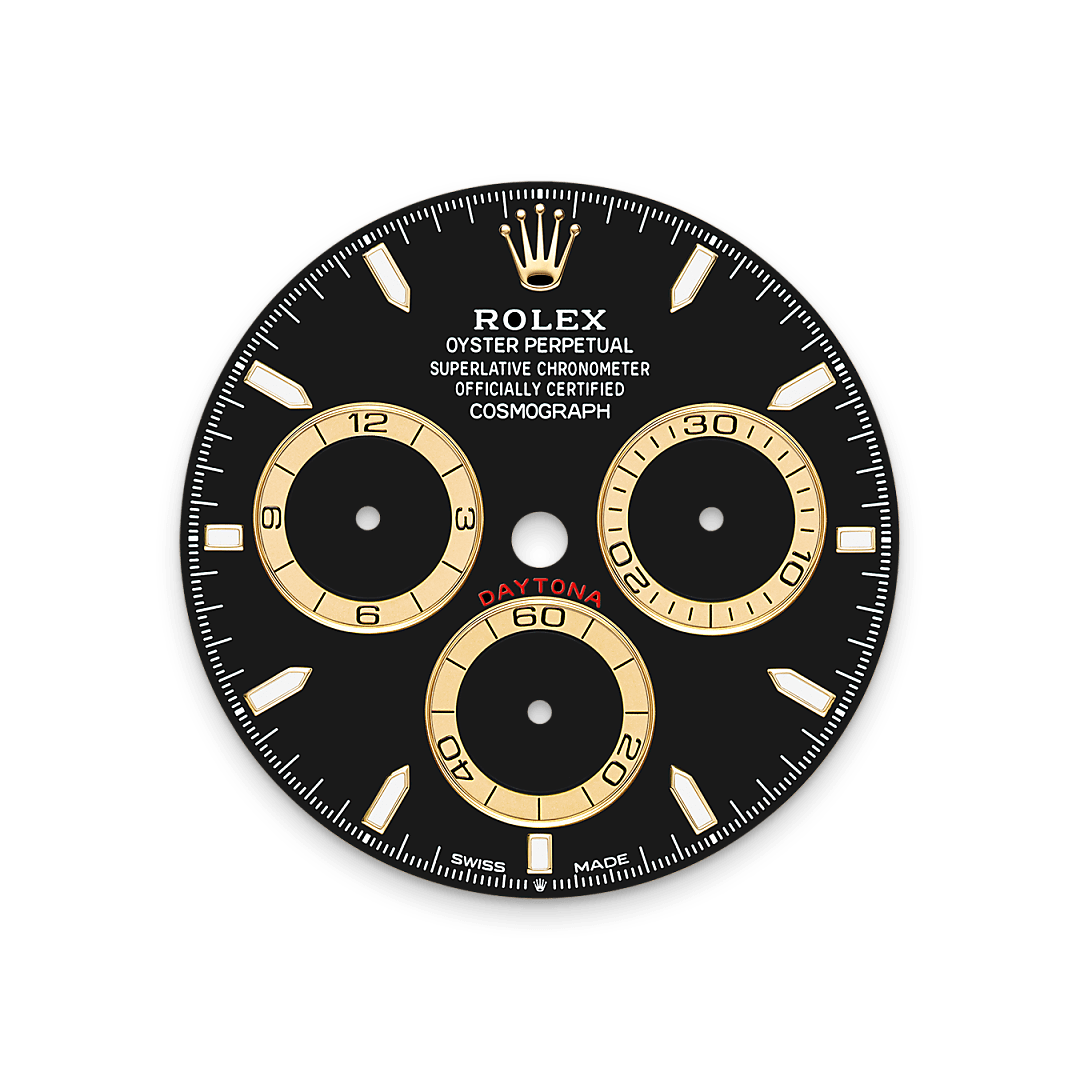 Schwarzes Zifferblatt